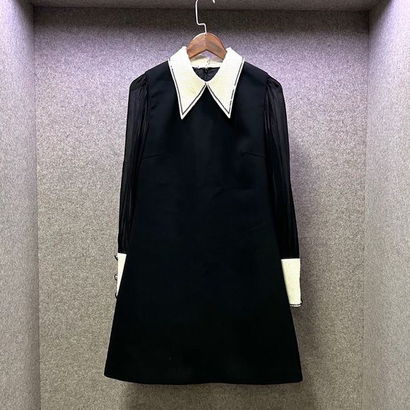 ✈️Sold! Miumiu Sequin Black and White Dress - Picture 7 of 14